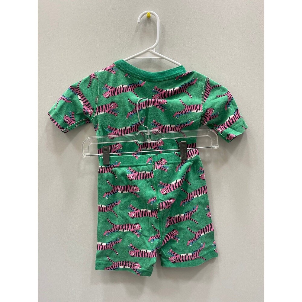 Hanna Andersson Green Tiger Short John PJ Set 130 cm / 8 Years - Picture 4 of 4